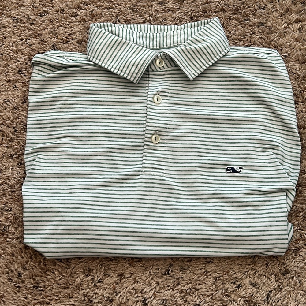 LIKE NEW Striped Vineyard Vines Polo (M)